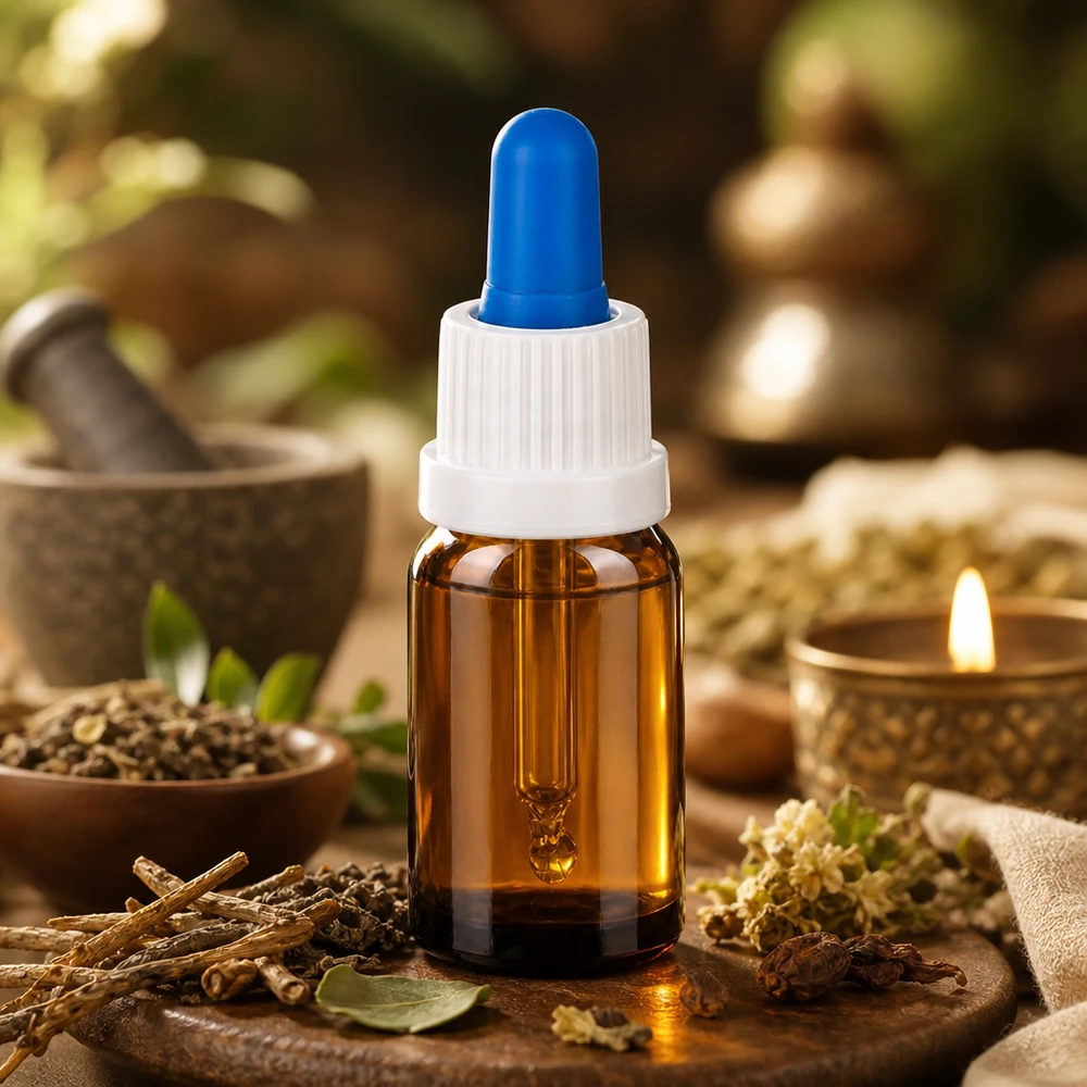Frasco pipeta 10ml blanco/azul cierre inviolable BrownLine UT18/10 Frasco pipeta BrownLine de 10 ml de precisión con punta azul para una dosificación exacta de las gotas de aceites