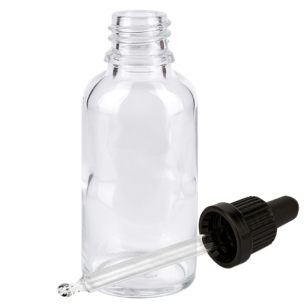 Frasco pipeta 50ml tapón inviolable negro ClearLine UT18/50 Frasco pipeta 50ml tapón inviolable negro ClearLine UT18/50