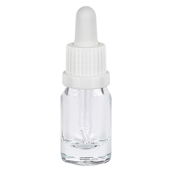 Frasco pipeta 5ml tapón inviolable blanco ClearLine UT18/5 Frasco pipeta 5ml tapón inviolable blanco ClearLine UT18/5