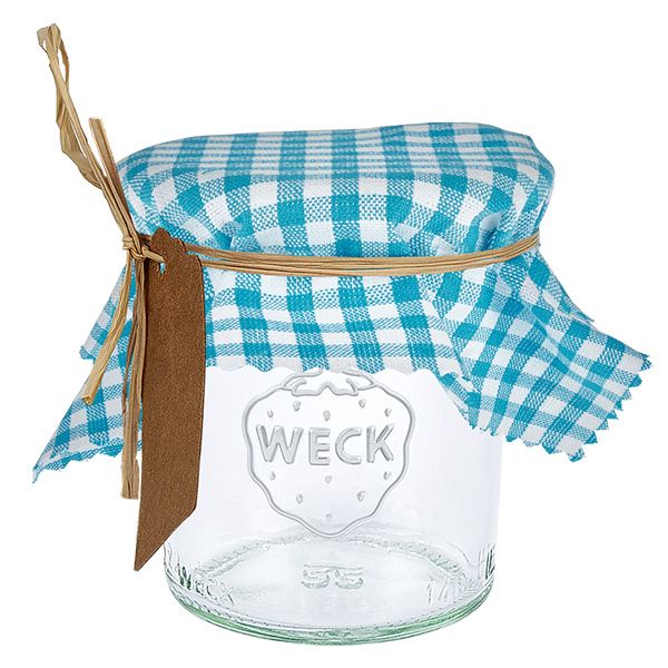 Alfombra de tela para bisutería cuadrada de 12 cm a cuadros turquesa