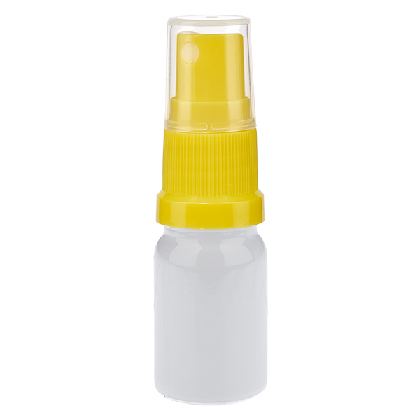 Frasco pulverizador de 5 ml amarillo/transparente Tapón estándar WhiteLine UT18/5