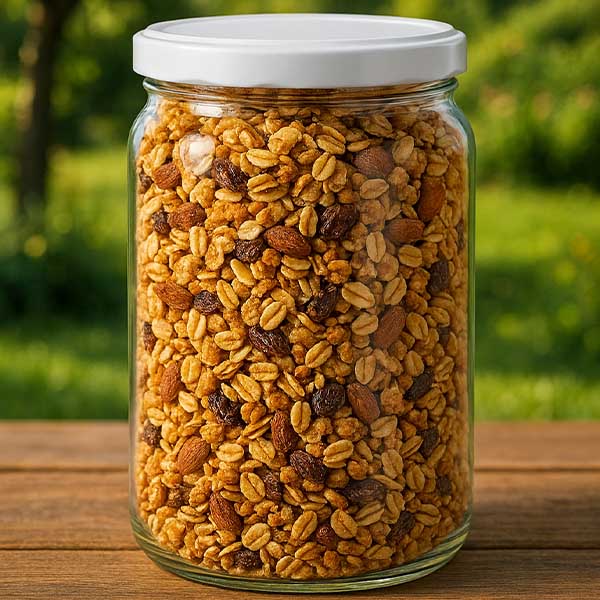 Tarro redondo 1062ml con tapa BasicSeal blanco UNiTWIST