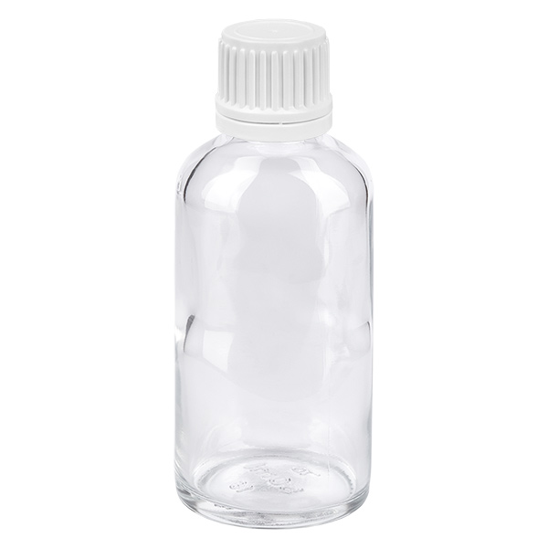 Frasco 50ml tapón rosca 11mm blanco ClearLine UT18/50 Frasco 50ml tapón rosca 11mm blanco ClearLine UT18/50