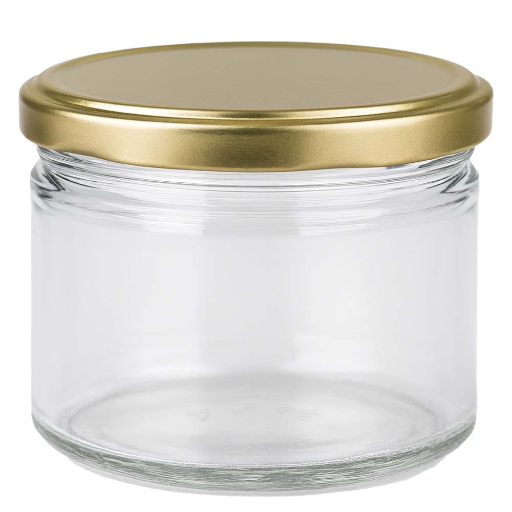 Tarro para miel de 700 g con tapa dorada BasicSeal UNiTWIST