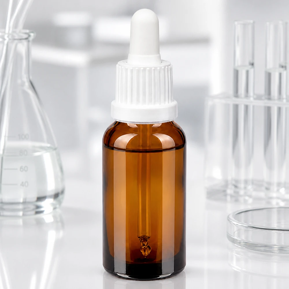 Frasco pipeta BrownLine de 20 ml con rosca UT18/20 - aplicación de cuentagotas precisa para uso en laboratorio