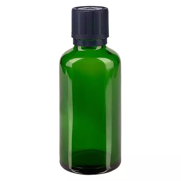 Botella de farmacia verde 50ml tapón cuentagotas anillo vertedor 1mm negro cierre de seguridad para niños símbolo de advertencia ciego cierre inviolable Botella de farmacia verde 50ml tapón cuentagotas anillo vertedor 1mm negro cierre de seguridad para niños símbolo de advertencia ciego cierre inviolable