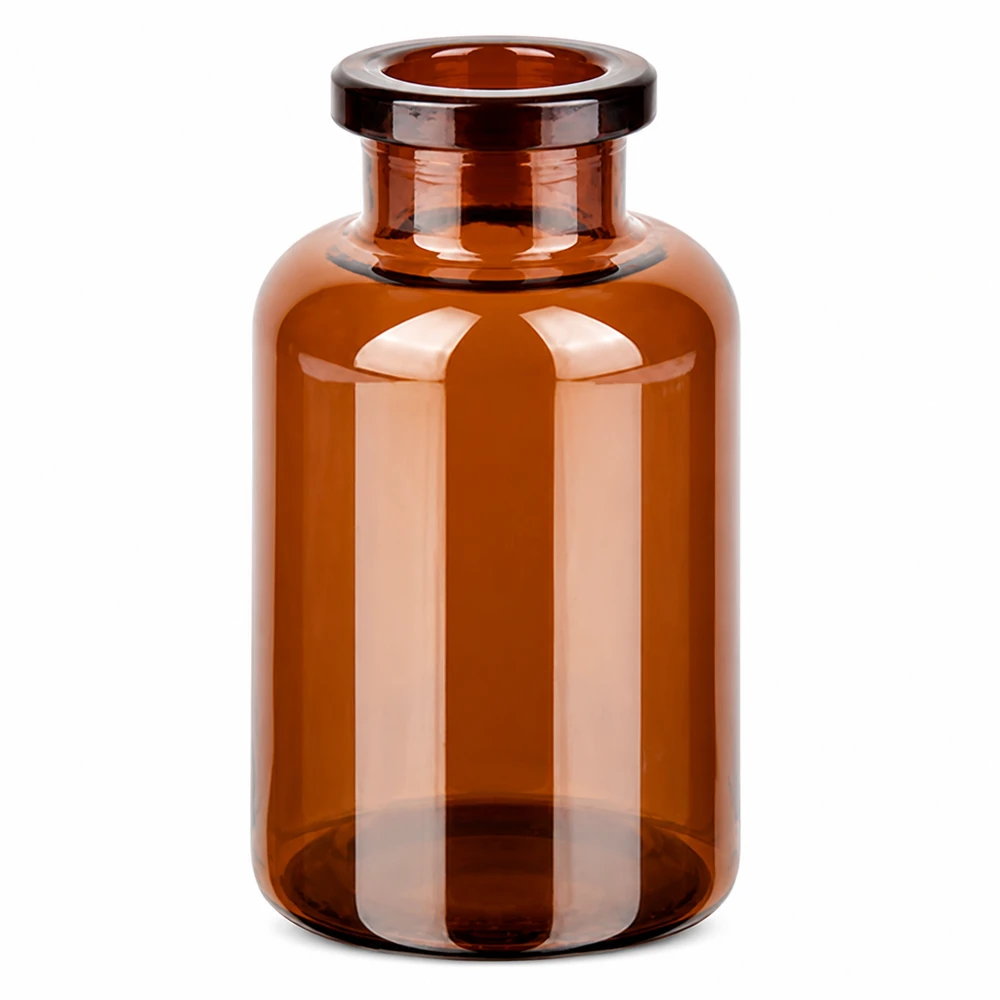 Frasco para inyecciones de vidrio ámbar 20ml Braunglas Vial 20ml UV-geschützt für sterile Arzneimittelabfüllung geeignet
