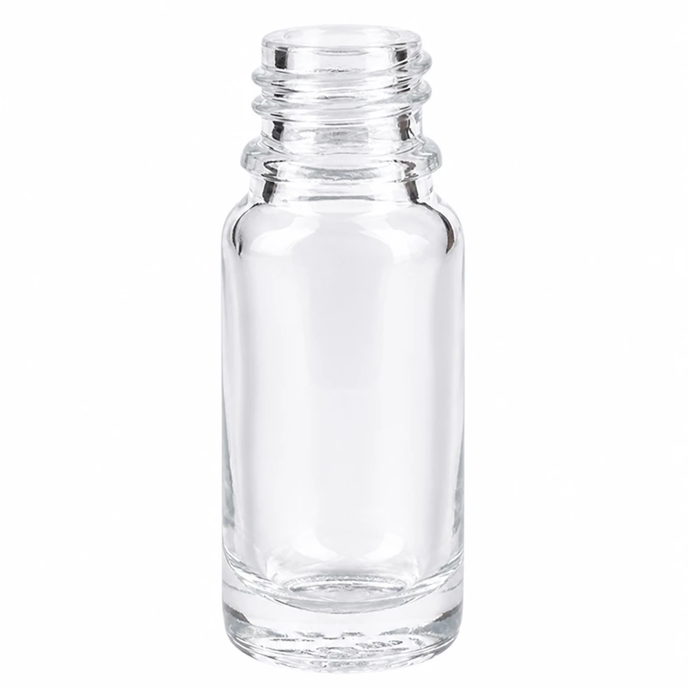 Frasco de vidrio transparente 10ml DIN 18 Frasco de farmacia transparente ApoGlas de 10 ml de vidrio de alta calidad para medicamentos y gotas