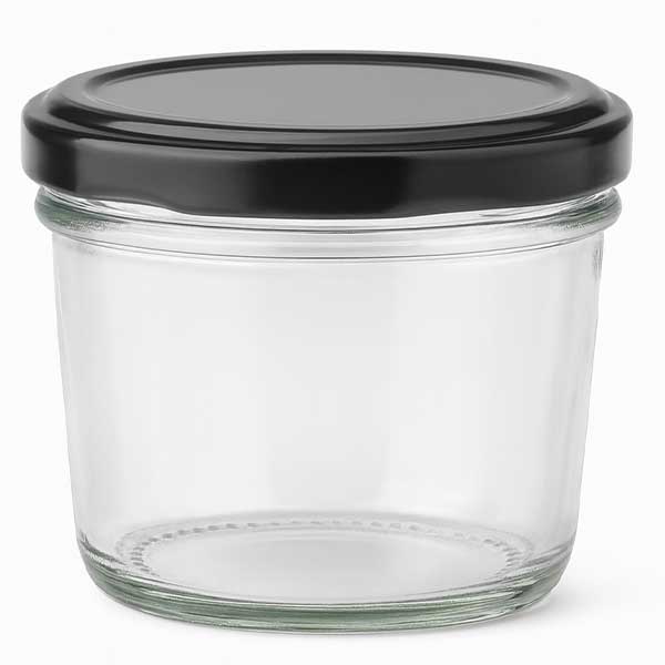 Vasos de 230ml con tapa BasicSeal negro UNiTWIST