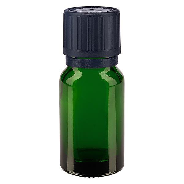 Botella de farmacia verde 10ml tapón cuentagotas anillo vertedor 1mm negro cierre de seguridad para niños símbolo ciego de advertencia cierre inviolable Botella de farmacia verde 10ml tapón cuentagotas anillo vertedor 1mm negro cierre de seguridad para niños símbolo ciego de advertencia cierre inviolable