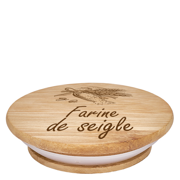 Couvercle en bois "farine de seigle" pour WECK RR100 Couvercle en bois "farine de seigle" pour WECK RR100