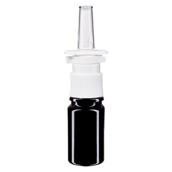 Botella de farmacia violeta 5ml atomizador nasal blanco estándar Botella de farmacia violeta 5ml atomizador nasal blanco estándar