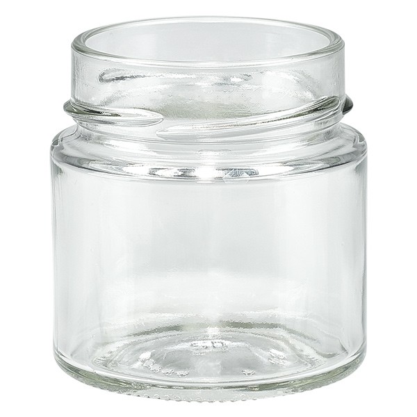 Tarro de cristal 135ml transparente, sin tapa, rosca TO58deep Tarro de cristal 135ml transparente, sin tapa, rosca TO58deep