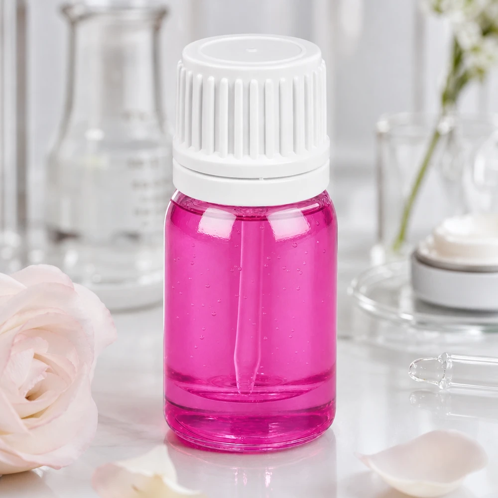 Botella 5ml tapón rosca 11mm blanco Originalidad tapón rosca PurpleLine UT18/5 Frasco morado de 5 ml de vidrio de alta calidad con tapón de rosca blanco a prueba de niños