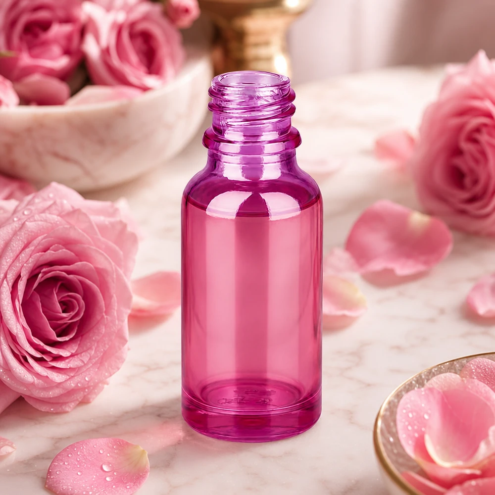 Frasco boticario 20ml vidrio transparente púrpura PurpleLine UT18 20 UNiTWIST hilo para aceites esenciales