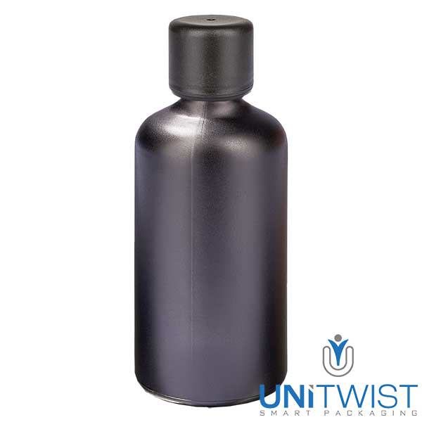 Botella 100ml 6mm tapón rosca cierre inviolable BlackL. UT18/100 Botella 100ml 6mm tapón rosca cierre inviolable BlackL. UT18/100