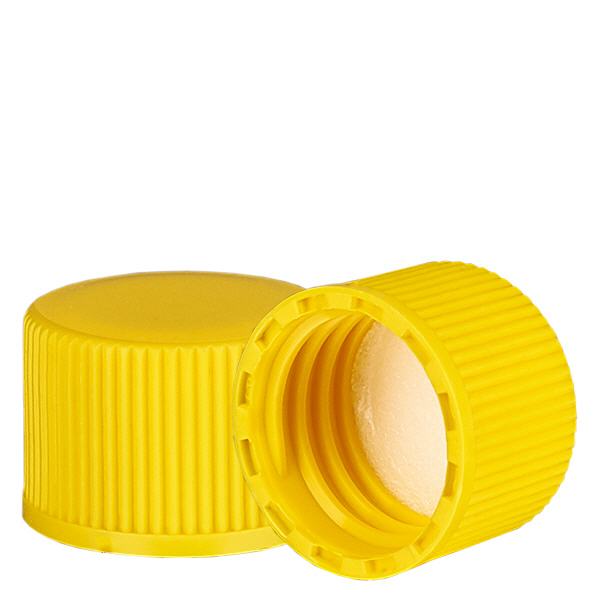 Tapón de rosca amarillo con inserto de PE Tapón de rosca amarillo con inserto de PE