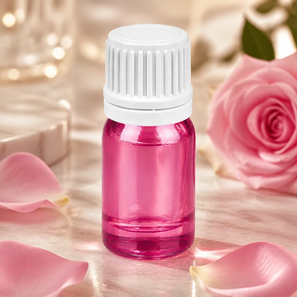 Frasco cuentagotas de 5 ml PurpleLine blanco OV UT18/5 para cosméticos y aceites esenciales 120 caracteres