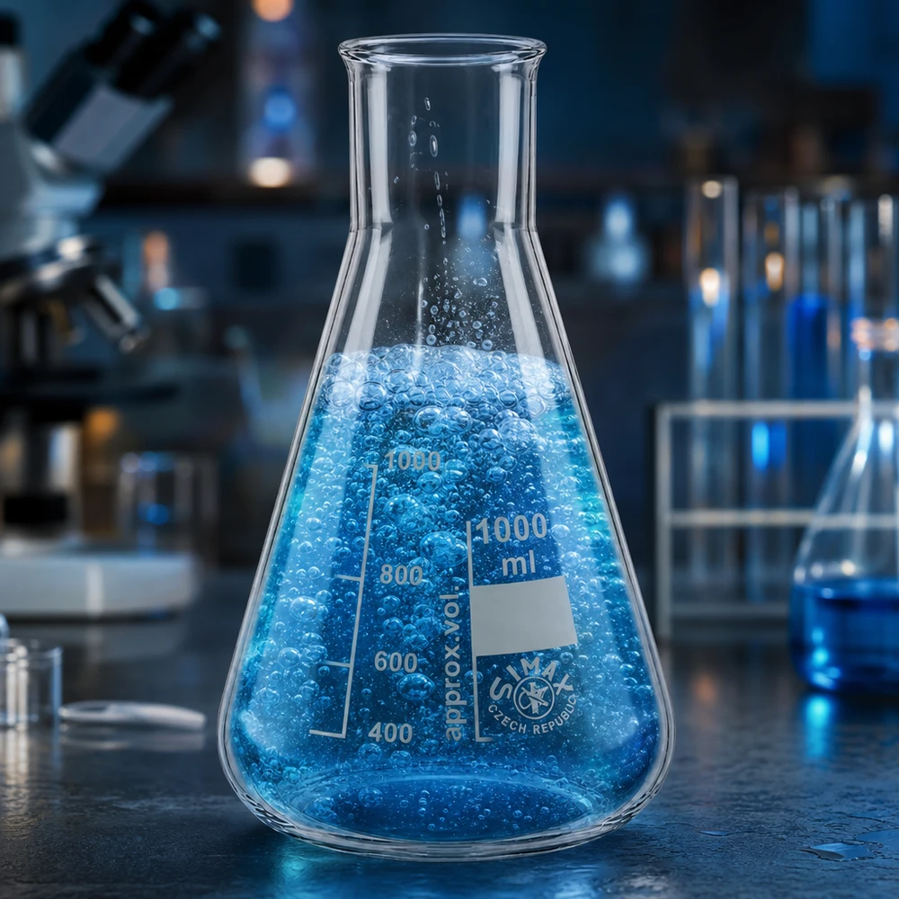 Matraz Erlenmeyer 1000ml cuello ancho Matraz Erlenmeyer 1000ml cuello ancho