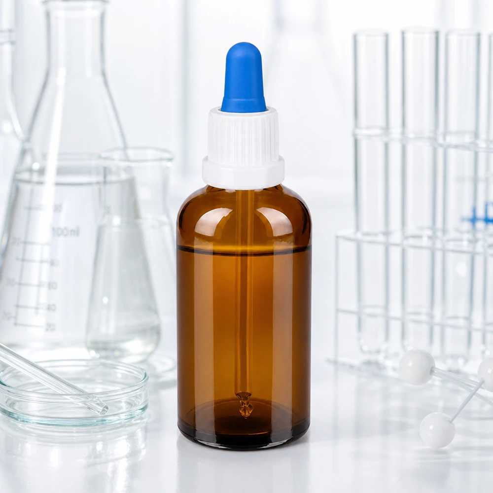Frasco pipeta de 50 ml para laboratorio con rosca UT18 para una dosificación precisa de líquidos