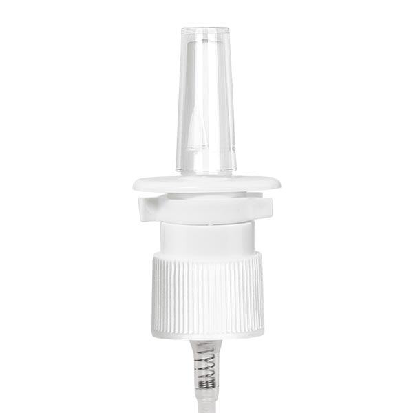 Atomizador nasal blanco con tapón 18mm Atomizador nasal blanco con tapón 18mm