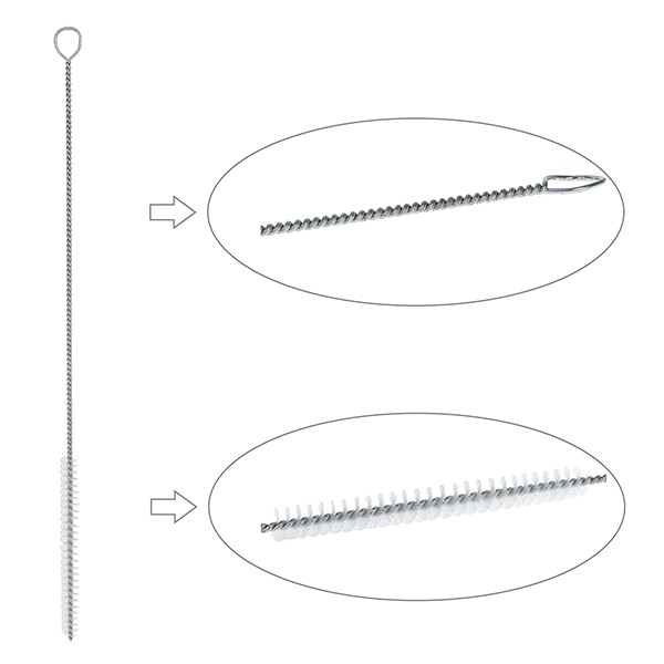 Cepillo de limpieza redondo tamaño L con ojal ø8mm Cepillo de limpieza redondo tamaño L con ojal ø8mm