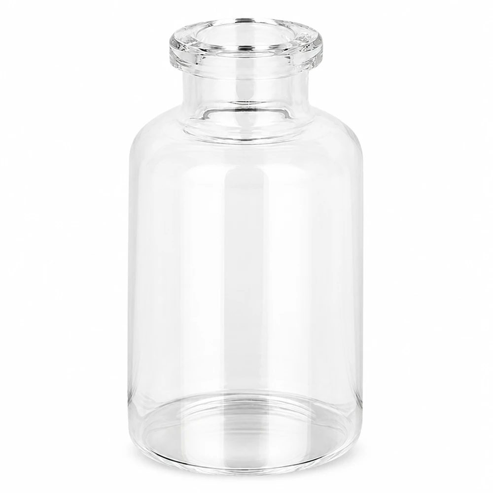 Frasco de inyección de vidrio transparente 20ml Pharmazeutische Klarglasflasche 20ml für Injektionspräparate mit typischer Vialdosierform