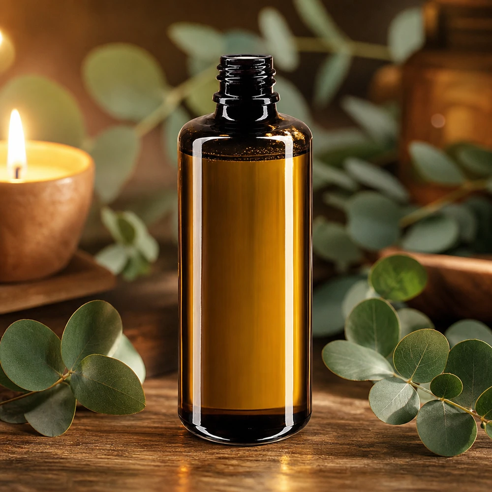 Elegante frasco cuentagotas de cristal violeta Orion de 100 ml con un diseño estilizado para aceites esenciales y tinturas