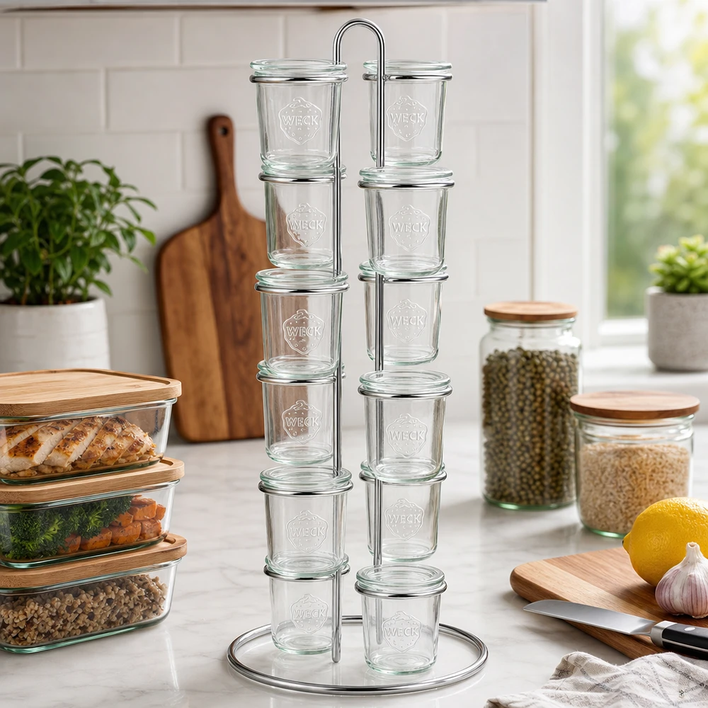 Soporte Vertico12 para 12 vasos WECK