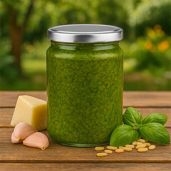 Tarro redondo de 382ml con tapa BasicSeal plata UNiTWIST