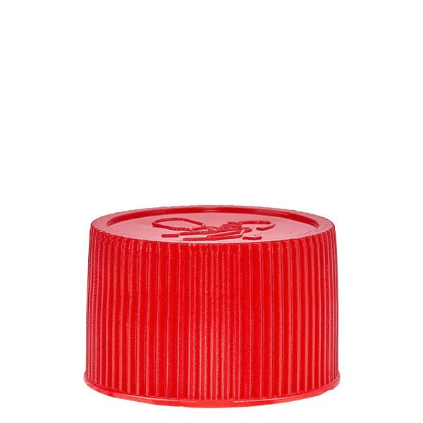 Tapón roscado polipropileno rojo ND 25 a prueba de niños Tapón roscado polipropileno rojo ND 25 a prueba de niños