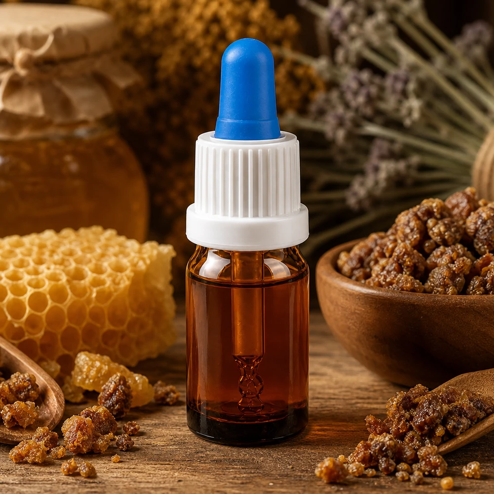 Frasco compacto de pipeta de vidrio ámbar de 5 ml con tapón de rosca blanco para la protección UV de productos naturales