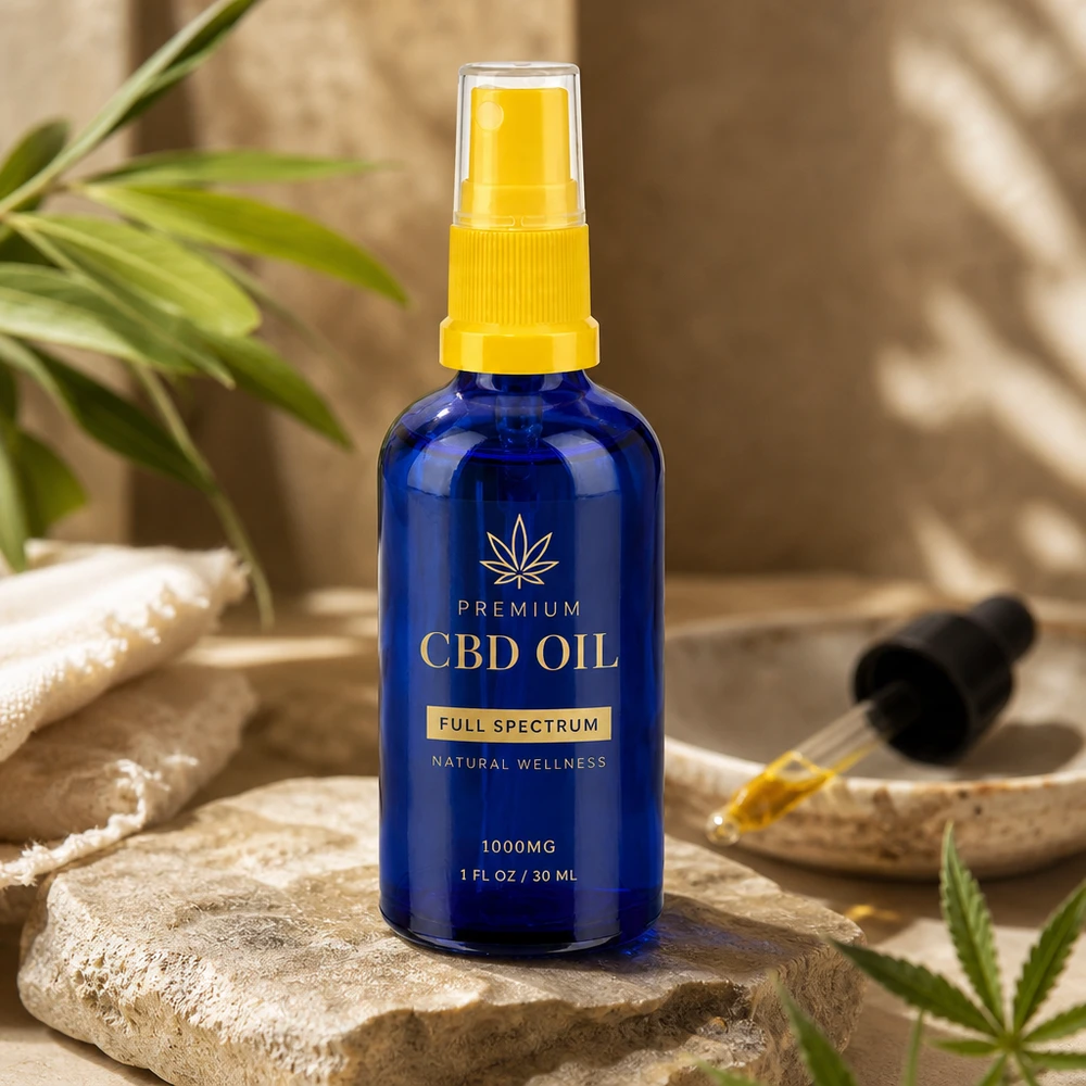 Frasco pulverizador de 100 ml amarillo/transparente con tapón estándar BlueLine UT18/100 Frasco pulverizador de cristal premium de 100 ml con rosca STD para aromaterapia y bienestar profesional
