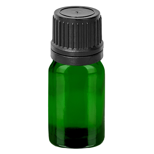 Frasco cuentagotas 5ml 1mm negro cierre inviolable GreenLine UT18/5 Frasco cuentagotas 5ml 1mm negro cierre inviolable GreenLine UT18/5