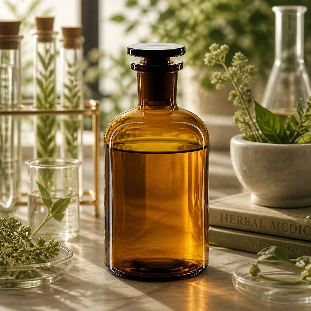 Frasco de laboratorio de cuello estrecho, 250 ml, de color marrón, con tapón de cristal, para productos químicos y reactivos