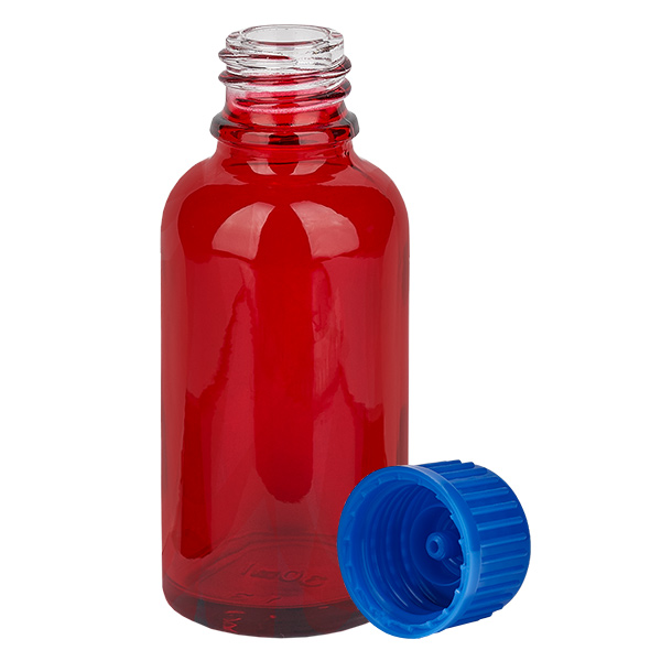 Botella 30ml tapón rosca 11mm azul estándar RedLine UT18/30 Botella 30ml tapón rosca 11mm azul estándar RedLine UT18/30