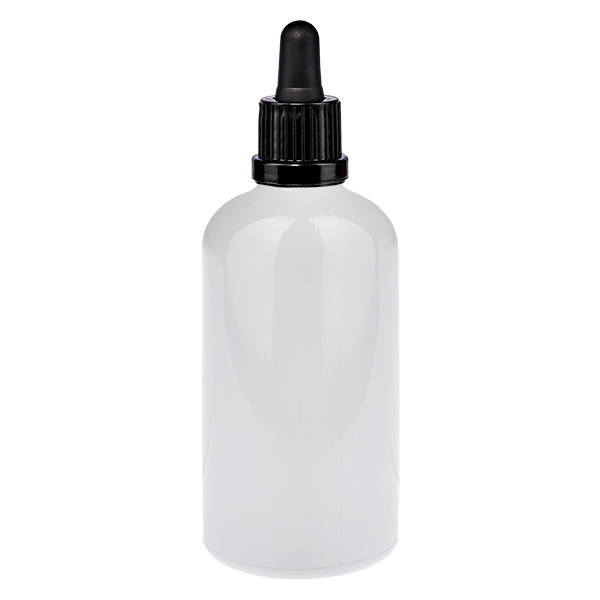 Frasco con pipeta de 100 ml negro, tapón de seguridad WhiteLine UT18/100 Frasco con pipeta de 100 ml negro, tapón de seguridad WhiteLine UT18/100