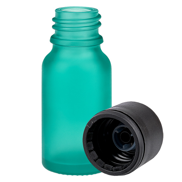 Frasco de 10 ml con tapón de rosca de 6 mm negro STD GreenLine UT18/10