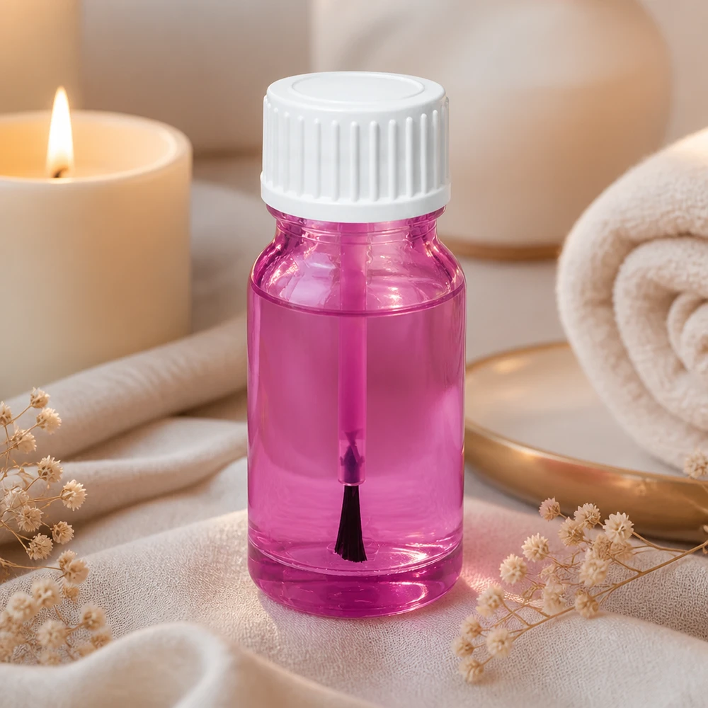 Frasco pincel 10ml blanco estándar PurpleLine UT18/10 Frasco pincel de 10 ml de alta calidad STD PurpleLine UT18/10 de plástico resistente para uso profesional