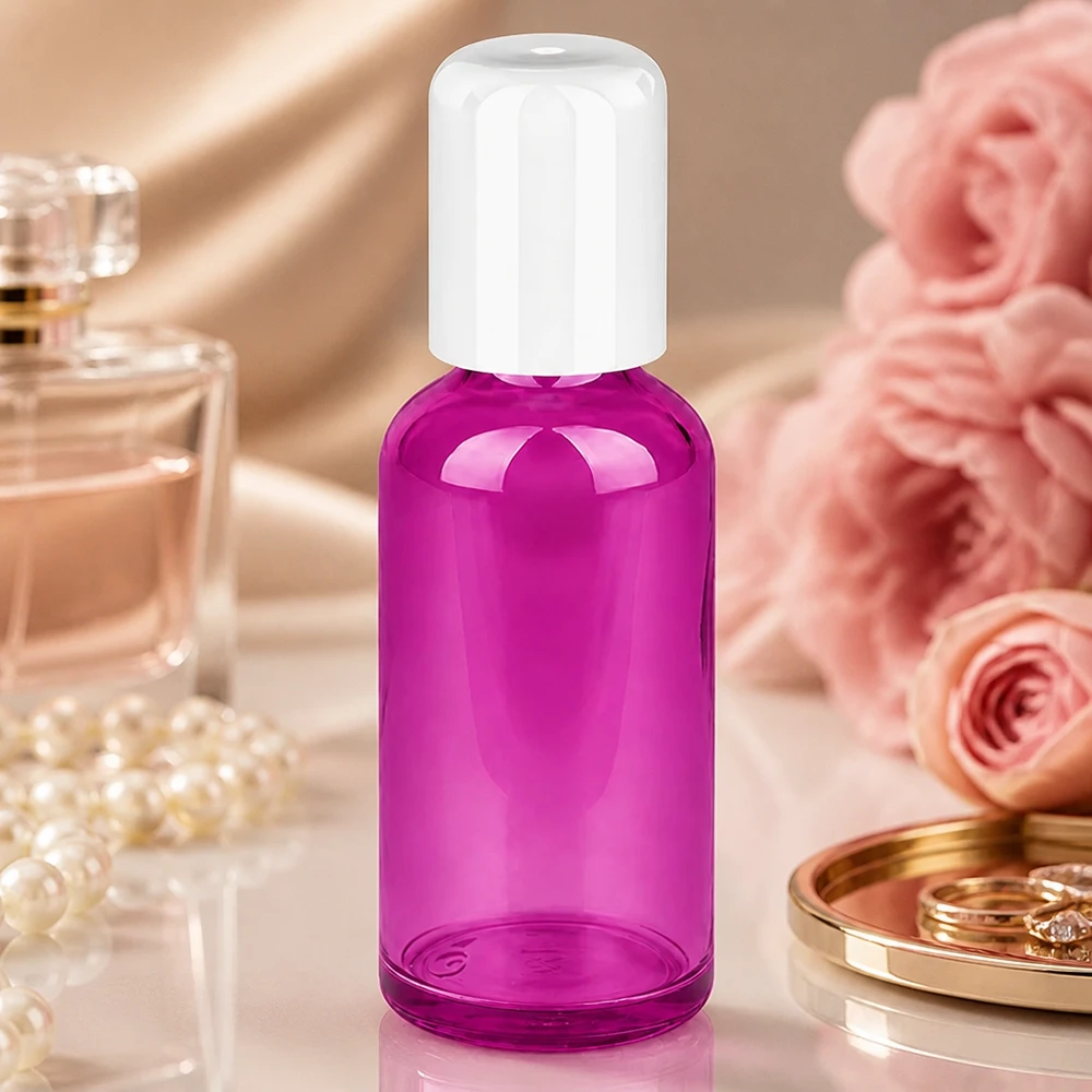 Frasco Roll-on 50 ml con tapón blanco STD UT18/50 para la producción de cosméticos profesionales