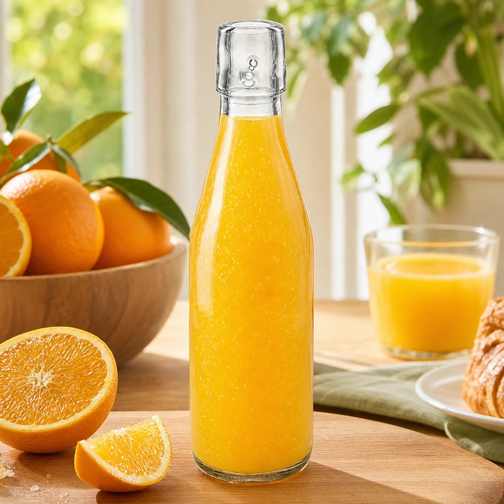Botella de vidrio de 250 ml sin tapón giratorio UNiTWIST