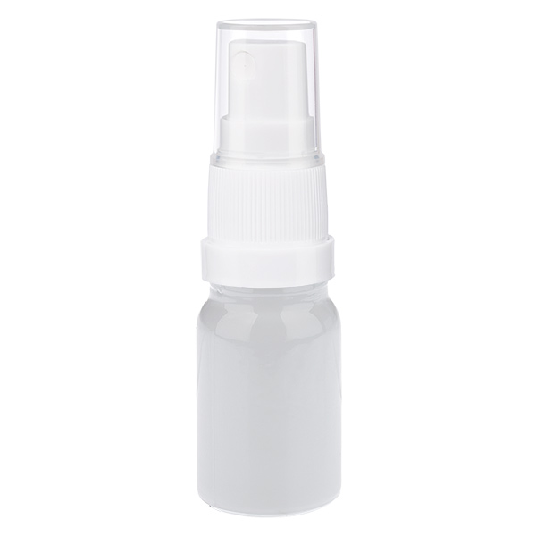 Frasco pulverizador de 5 ml, blanco/transparente, cierre estándar WhiteLine UT18/5