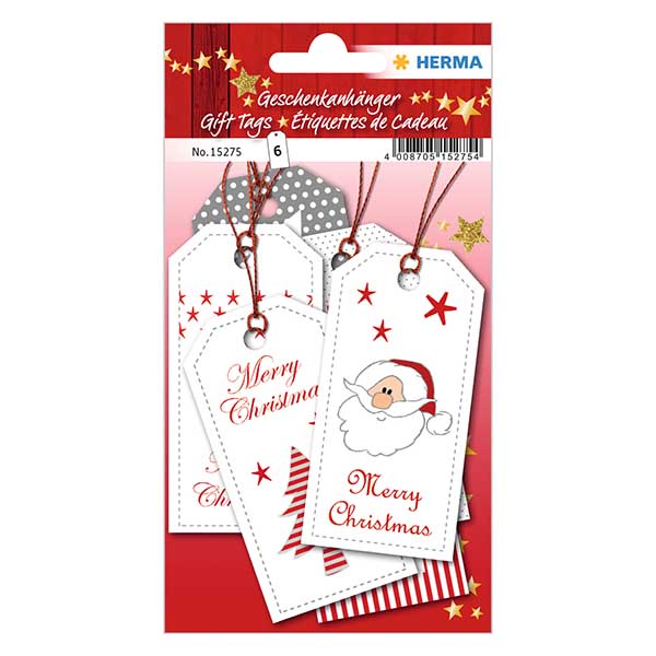 Colgante "XMAS" (6 piezas) con purpurina Colgante "XMAS" (6 piezas) con purpurina