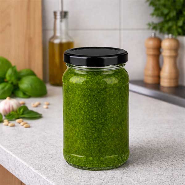 Tarro redondo de 110ml con tapa negra UNiTWIST BasicSeal