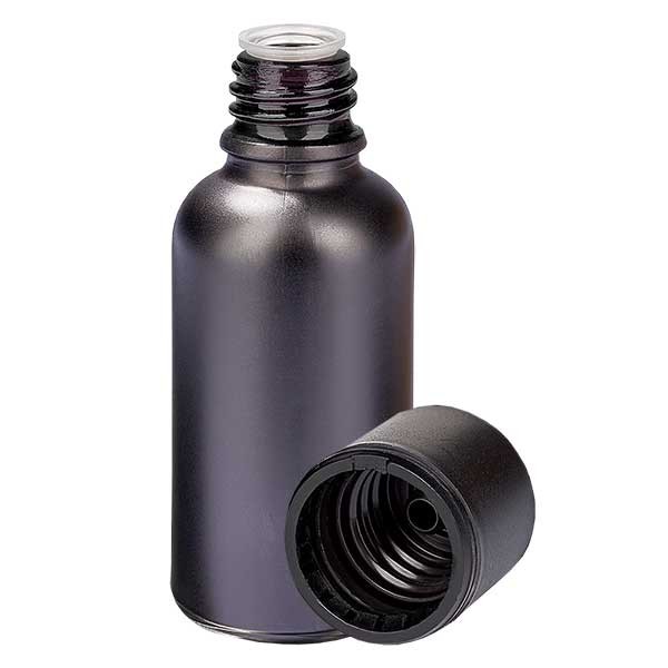 Frasco 30ml 3mm tapón rosca precinto BlackLine UT18/30 Frasco 30ml 3mm tapón rosca precinto BlackLine UT18/30