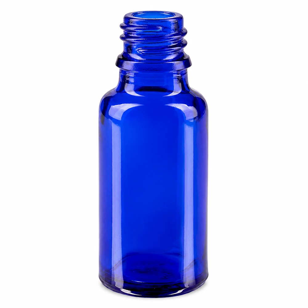 Frasco cuentagotas 20ml DIN 18 VIDRIO AZUL Frasco de farmacia azul de 20 ml de ApoGlas de alta calidad para medicamentos y tinturas