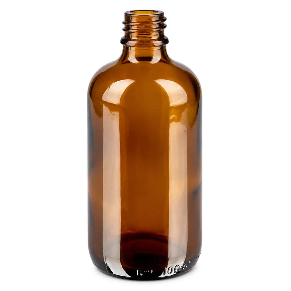 Botella 100ml tapón rosca 11mm azul BrownLine UT18/100 Frasco marrón de laboratorio de 100 ml con rosca de 11 mm para el almacenamiento seguro de muestras y productos químicos