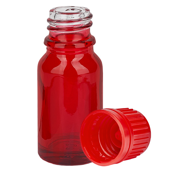 Botella 10ml 11mm tapón rosca rojo RedLine UT18/10 Botella 10ml 11mm tapón rosca rojo RedLine UT18/10