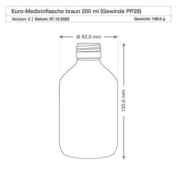 Frasco para medicamentos de 200 ml marrón, con bomba atomizadora negra ApoGlas Frasco para medicamentos de 200 ml marrón, con bomba atomizadora negra ApoGlas