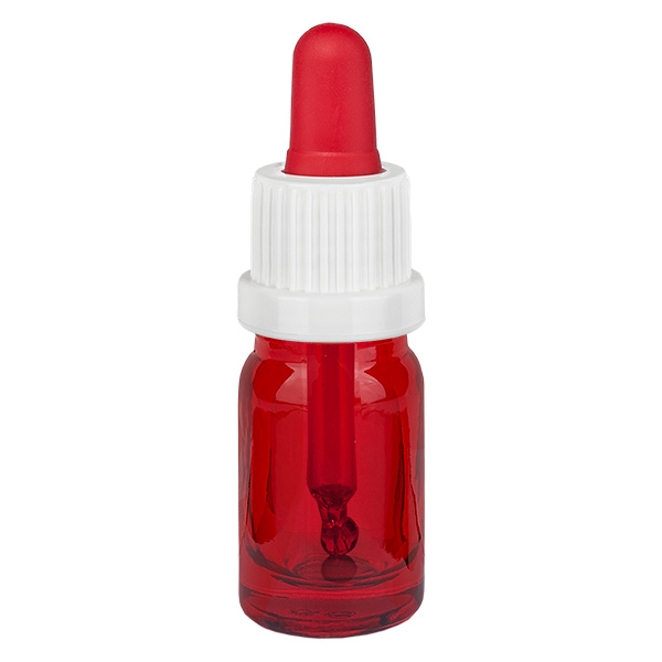 Frasco pipeta 5ml blanco/rojo cierre inviolable RedLine UT18/5 Frasco pipeta 5ml blanco/rojo cierre inviolable RedLine UT18/5